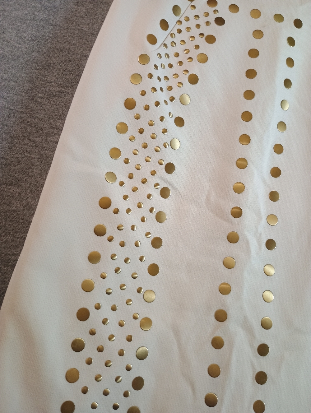Antonio Melani Women's Size 2 Sleeveless Cream Dress with Gold Stud Detail - Picture 5 of 15
